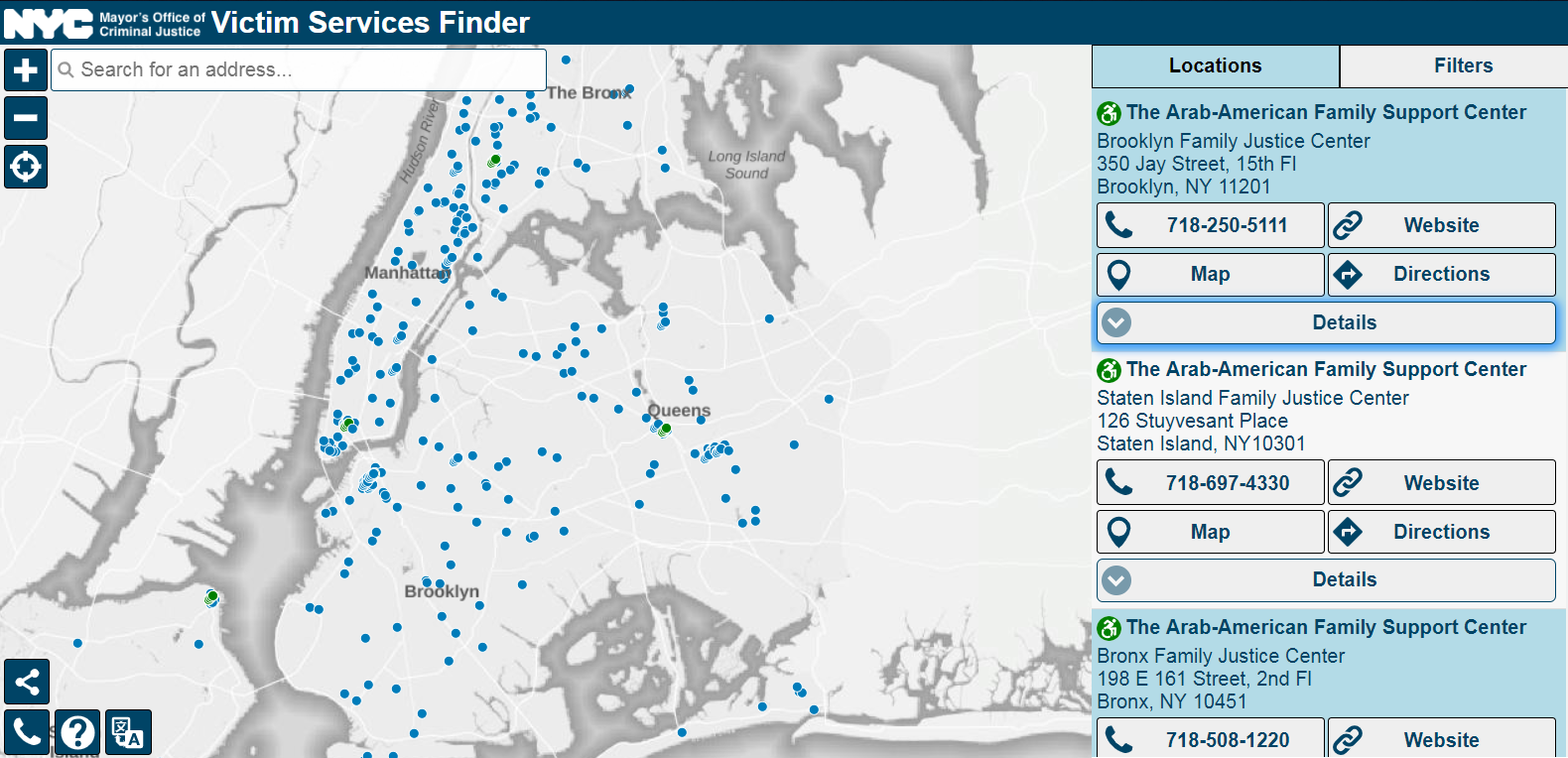 Crime Victim Services Finder